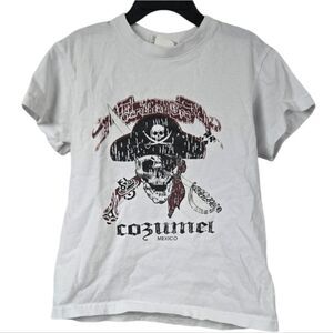 Pirate Skull Cozumel Boys T-Shirt Casual Souvenior Kids Graphic Print Tee Kids